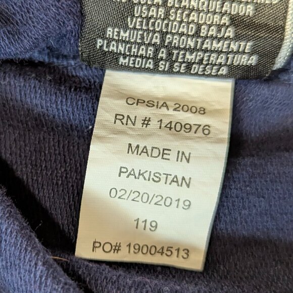 NWT Lee Size Medium (8-10) Navy Sweatpants and Zippered Hooded Jacket - Picture 8 of 14